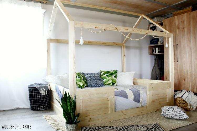 DIY Kids House Bed small