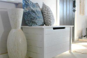 Simple DIY Toy Box with Faux Slats