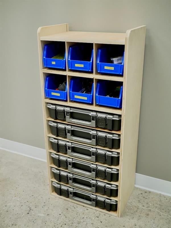 DIY Small Parts Organizer Plans - Rogue Engineer - 3