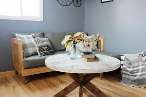 Modern DIY Upholstered Couch