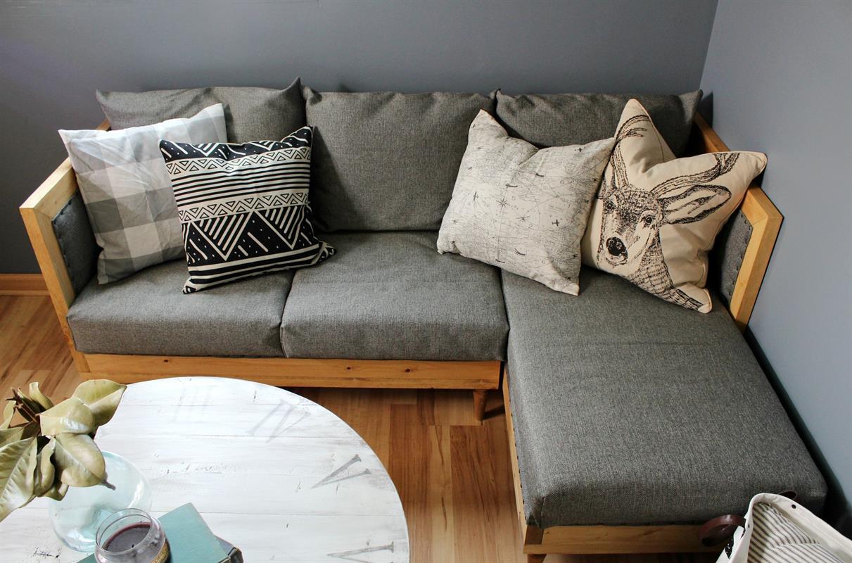 diy-upholstered-couch-for-man-cave-above-shot