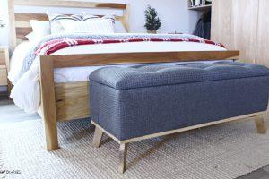 DIY Upholstered Storage Bench