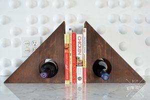 DIY Wine Rack Book Ends