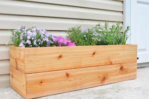 DIY Modern Cedar Planter