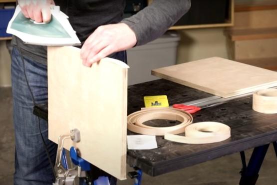 How to dress up plywood with iron-on edging