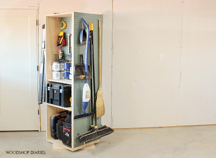 Garage Organization Cabinet Finished small