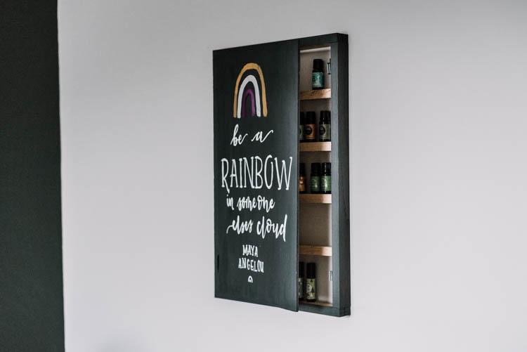 Hidden Oil Storage Wood Sign-4