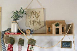 Modern Wall Shelf Stocking Holder