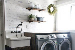 Laundry Sink Cabinet & Folding Counter