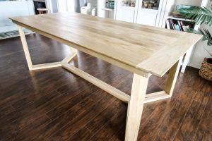 Angled Base Dining Table