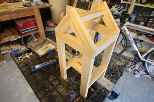 Wood House Plant Stand
