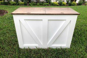 Trash and Recycling Cabinet