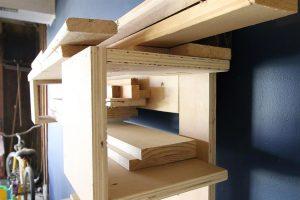 Wall Mounted Scrap Wood Storage