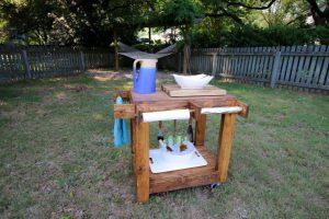 Outdoor Rolling Grill Cart