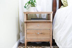 Tall Nightstand with Open Shelf