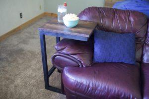 Rustic Slide In End Table