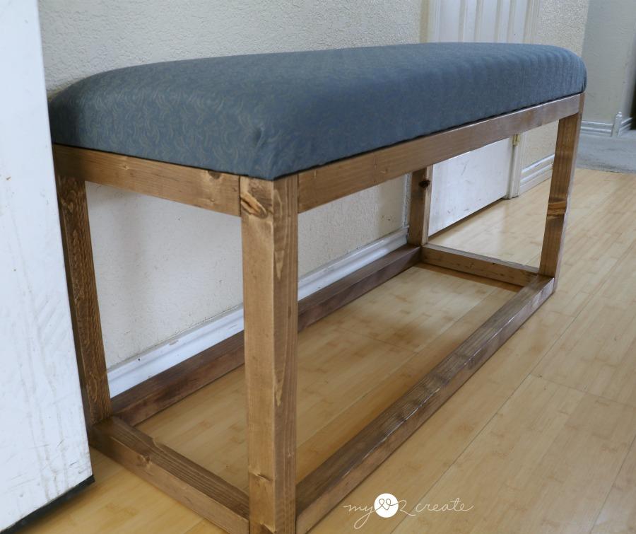 Modern Bench  side shot, MyLove2Create