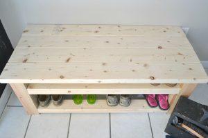 Mudroom Bench with Shoe Storage