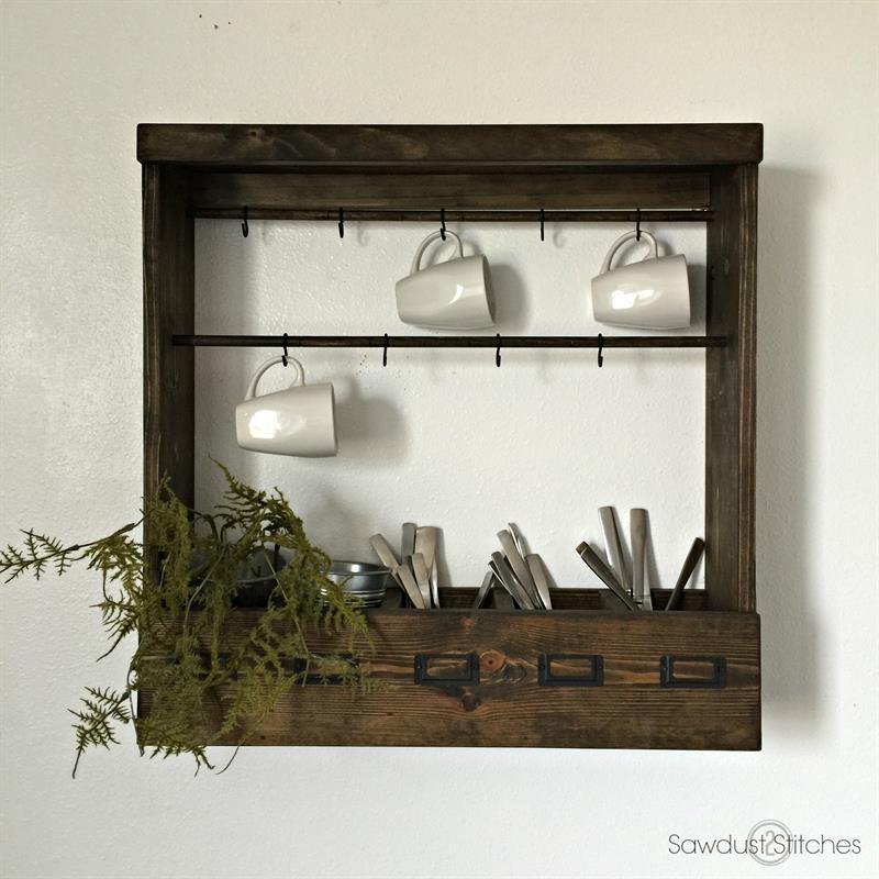 Mug Rack by Sawdust 2 Stitches 