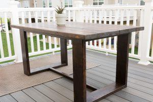 Simple, Modern Outdoor Table