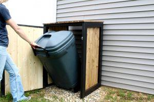DIY Trash Can Cover