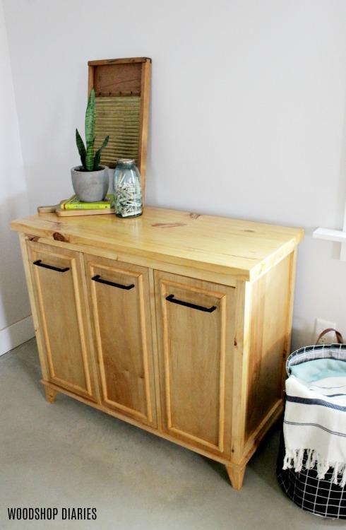 small-diy-laundry-hamper-cabinet-with-storage