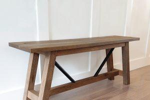 Farmhouse Entryway Bench