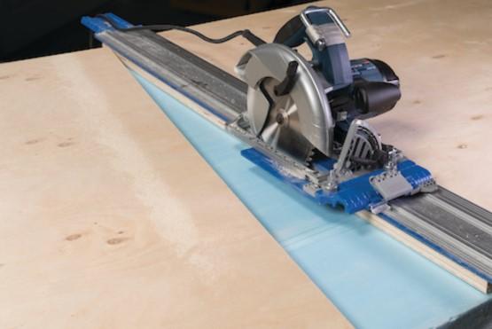 How to support large sheets for safe, easy cutting
