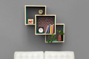 Wall-Mounted Display Shelves