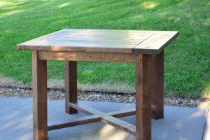 Square X Base Dining Table