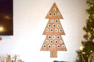 Wooden Christmas Tree Advent