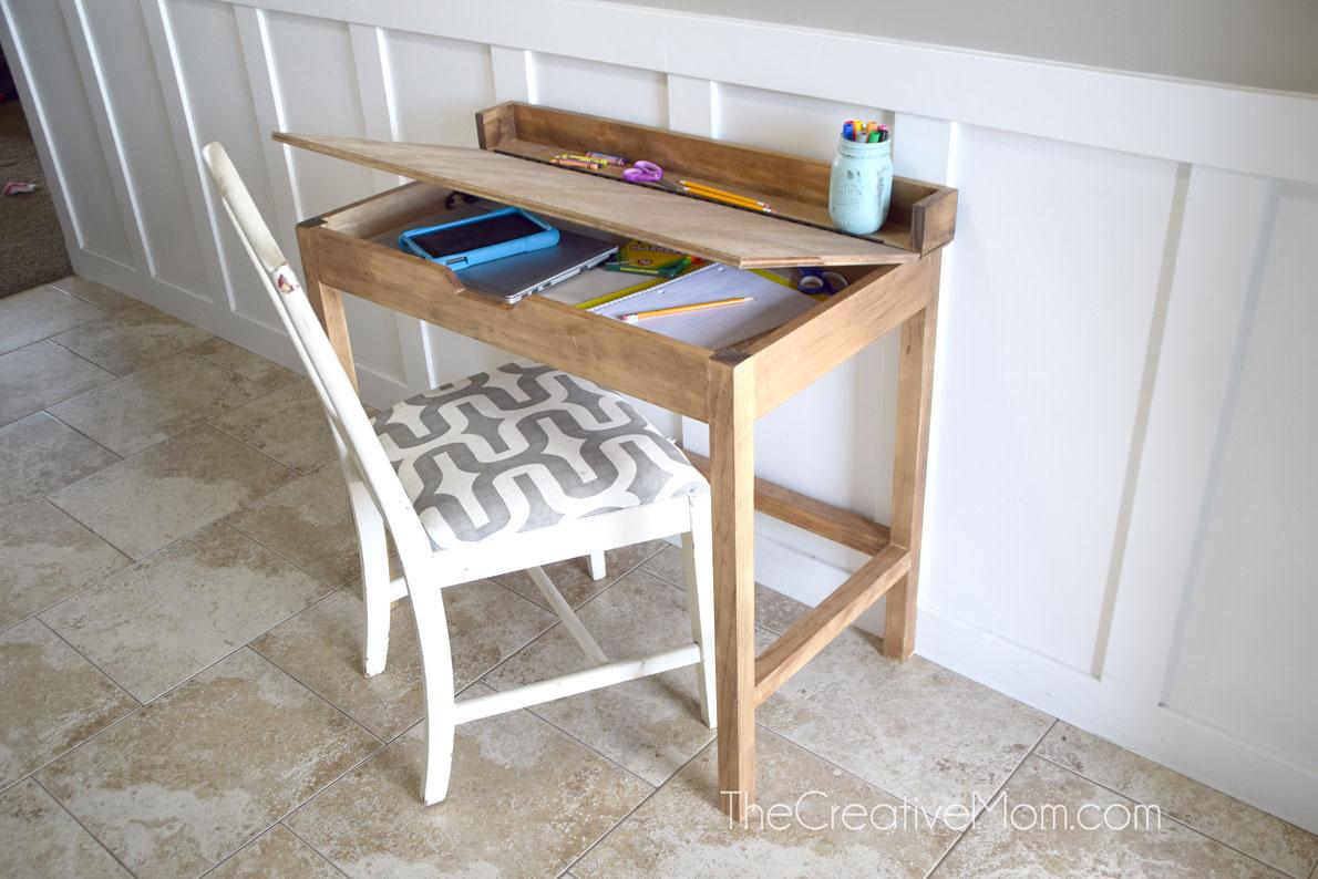 building plans school desk