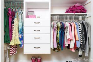 Closet Organizer with Drawers