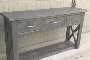 Three Drawer Console