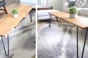 DIY Hairpin Leg Coffee Table