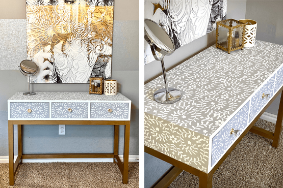 DIY Makeup Vanity Desk