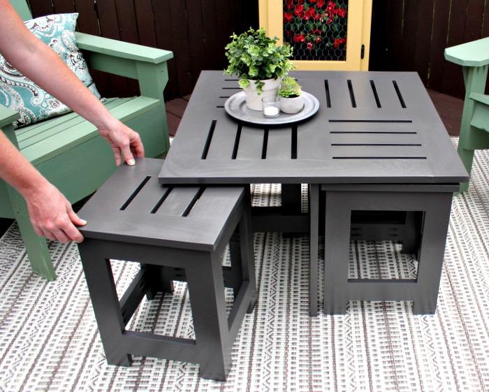 diy-outdoor-coffee-table-pulling