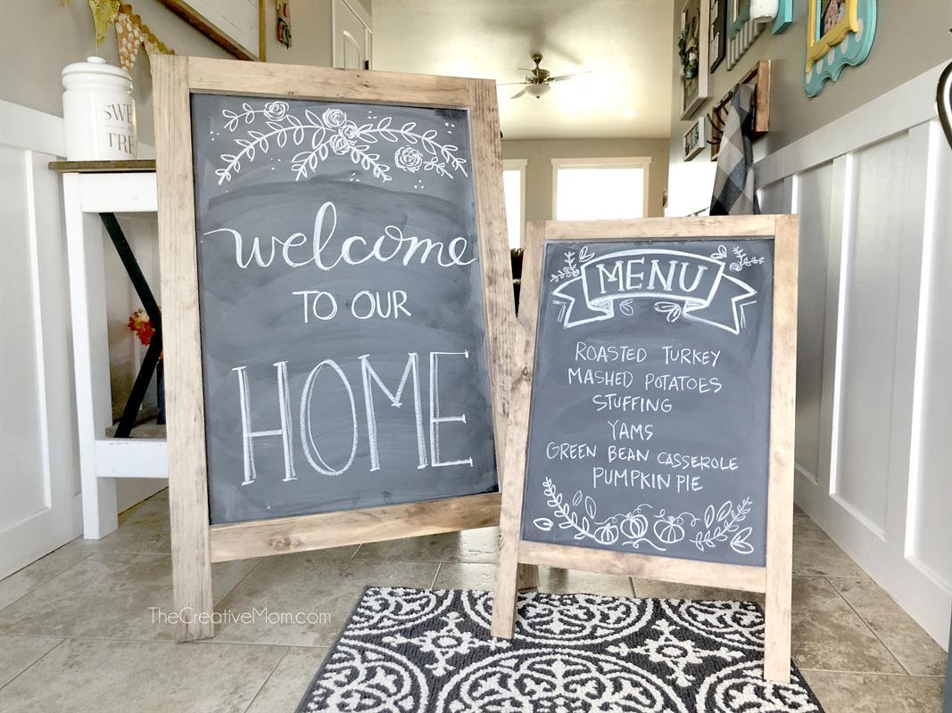 easel chalkboards