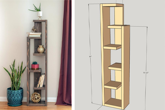 Easy Modern Bookshelf