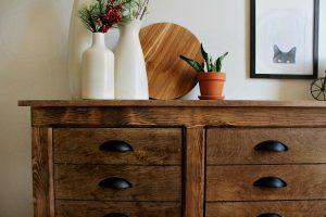 Faux Drawer Modern Farmhouse Dresser Cabinet