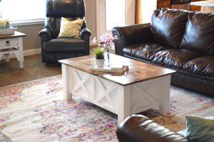 Farmhouse Coffee Table with Storage