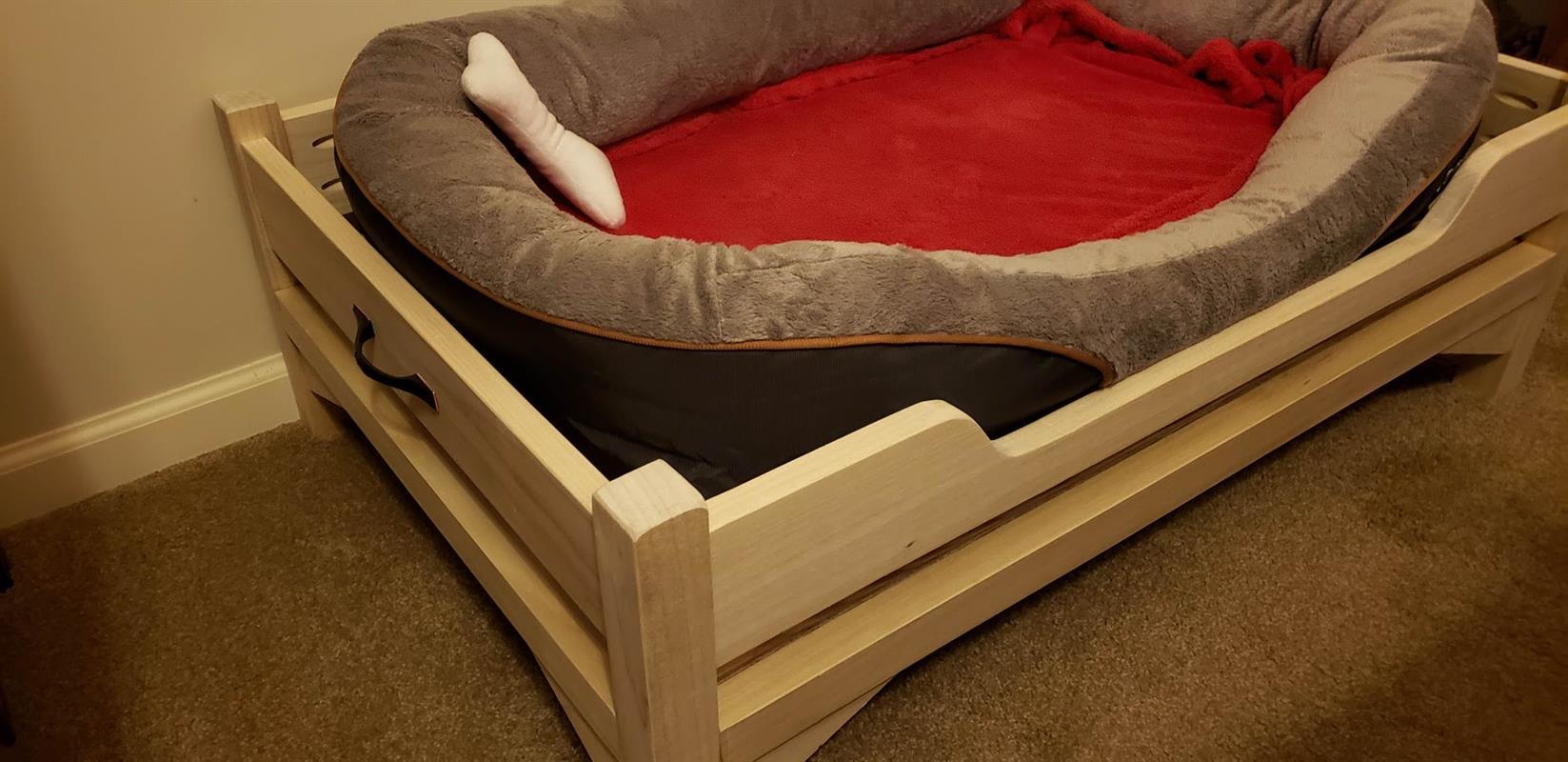 finished bed left rail
