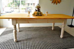 Farmhouse Table Made with 7 boards