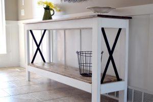 Industrial Farmhouse Console Table
