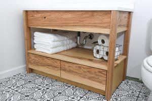 Modern Bathroom Vanity with Drawers on the Bottom