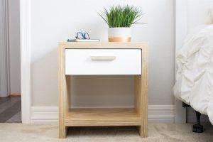 Waterfall Edge Modern Nightstand
