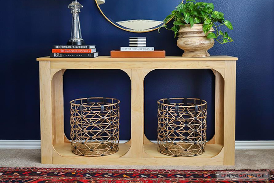 One Sheet Plywood Console