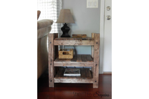 Rustic End Table