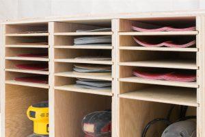 Sander and Sandpaper Storage