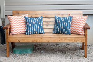 Slatted Outdoor Sofa